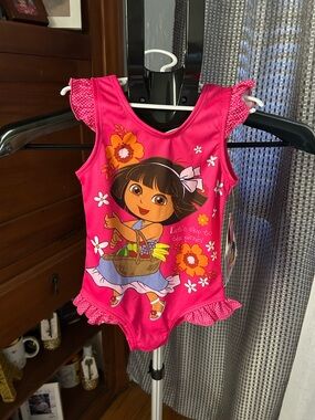 Nickelodeon Dora the Explorer Pink and Yellow Kids Swim Vest